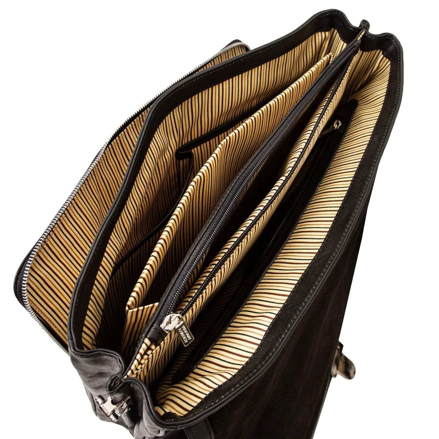 Alessandria - Matte leather multi compartment laptop briefcase | TL142067 - Image 11