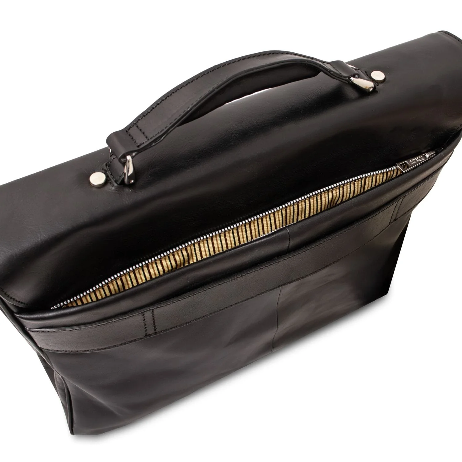 Alessandria - Matte leather multi compartment laptop briefcase | TL142067 - Image 5
