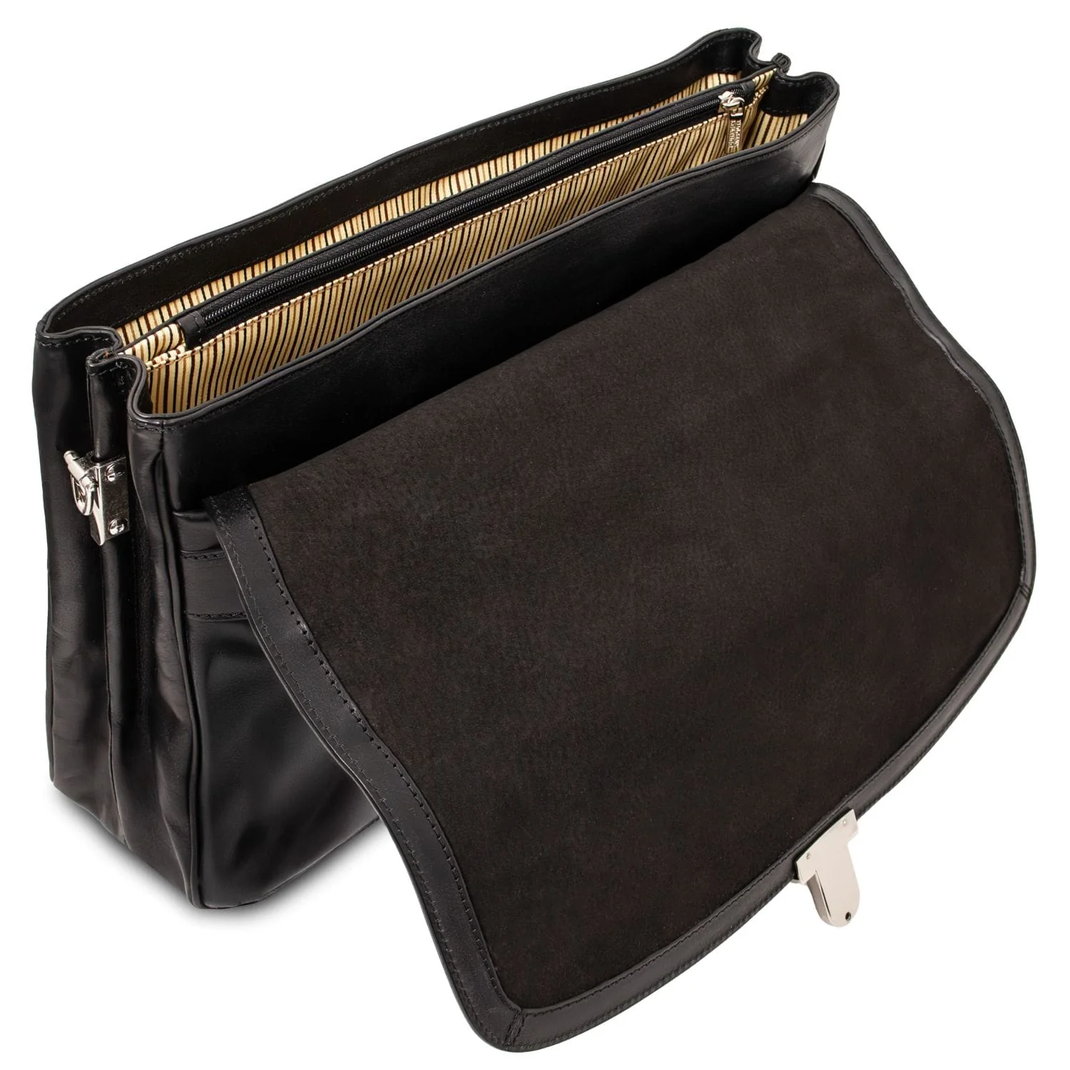 Alessandria - Matte leather multi compartment laptop briefcase | TL142067 - Image 6