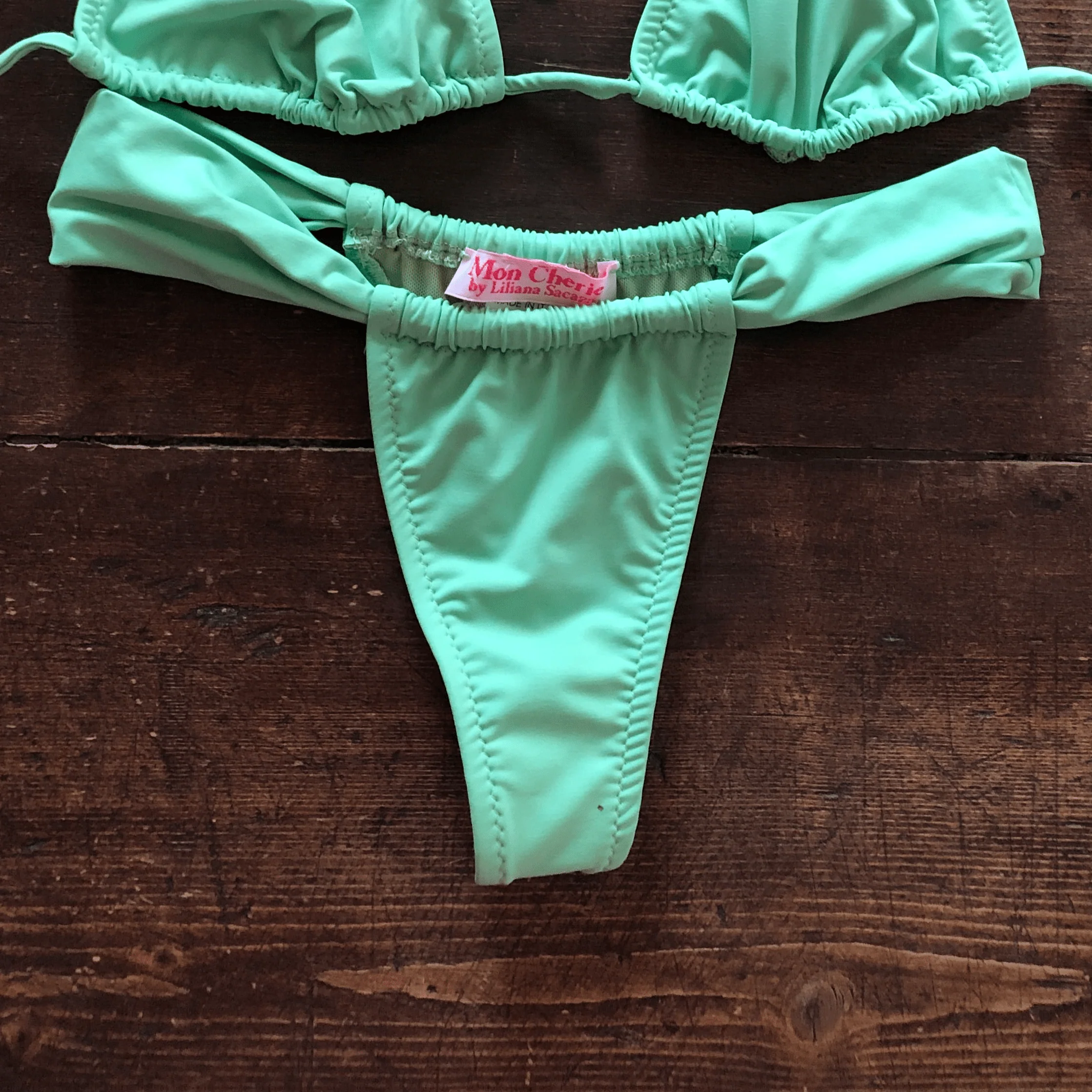 Arenas Ruched Bikini Bottoms | Available in Tie Side Cheeky Bikini Bottoms or Ruched Thong Bikini Bottoms - Image 8