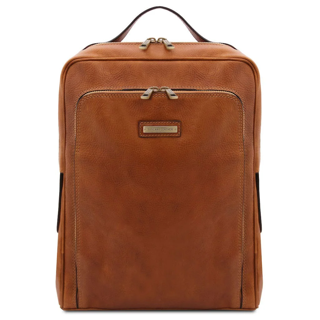 Bangkok - Matte leather laptop backpack | TL141793 - Image 8