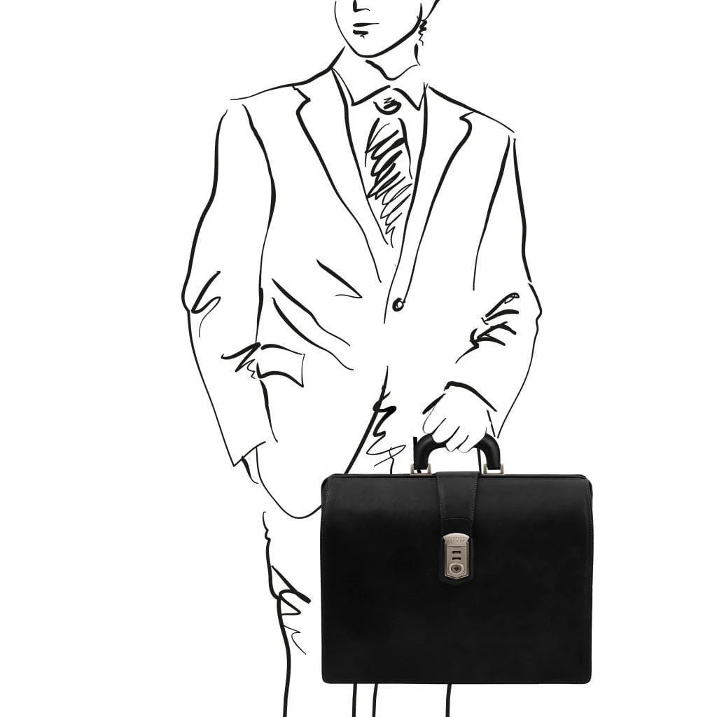 Canova - 3-compartment leather doctor bag briefcase | TL142352 - Image 11