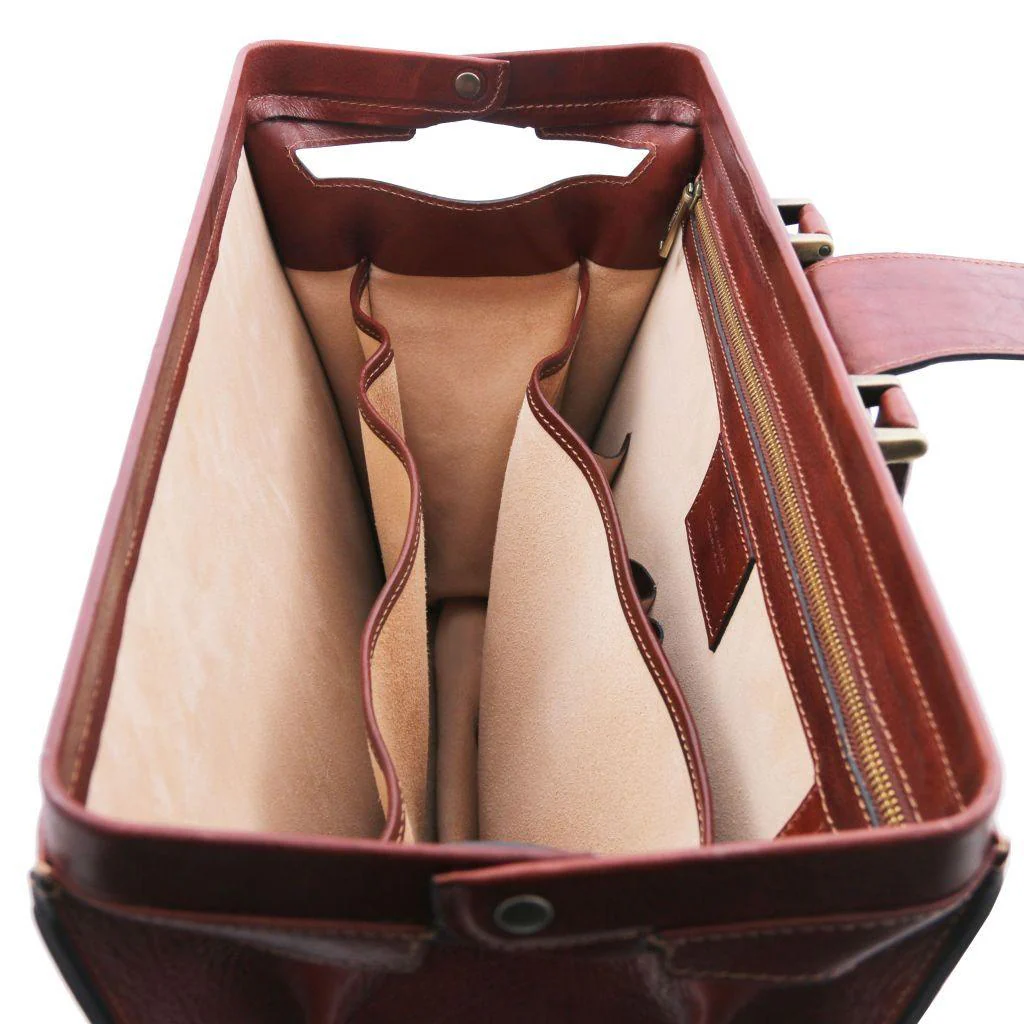 Canova - 3-compartment leather doctor bag briefcase | TL142352 - Image 3