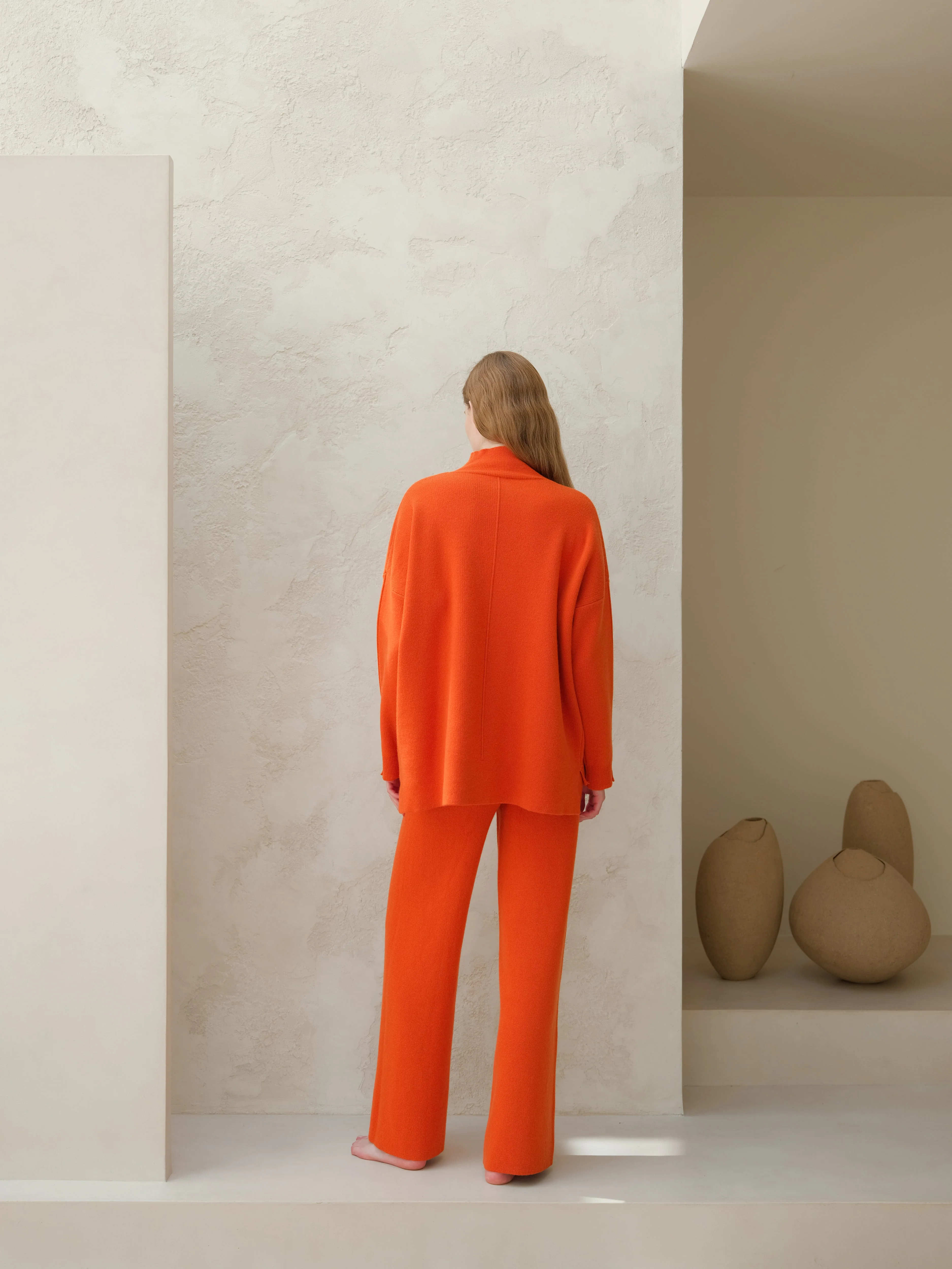 Wool & Cashmere Mix Solid Maxi Turtleneck Sweater - Image 15