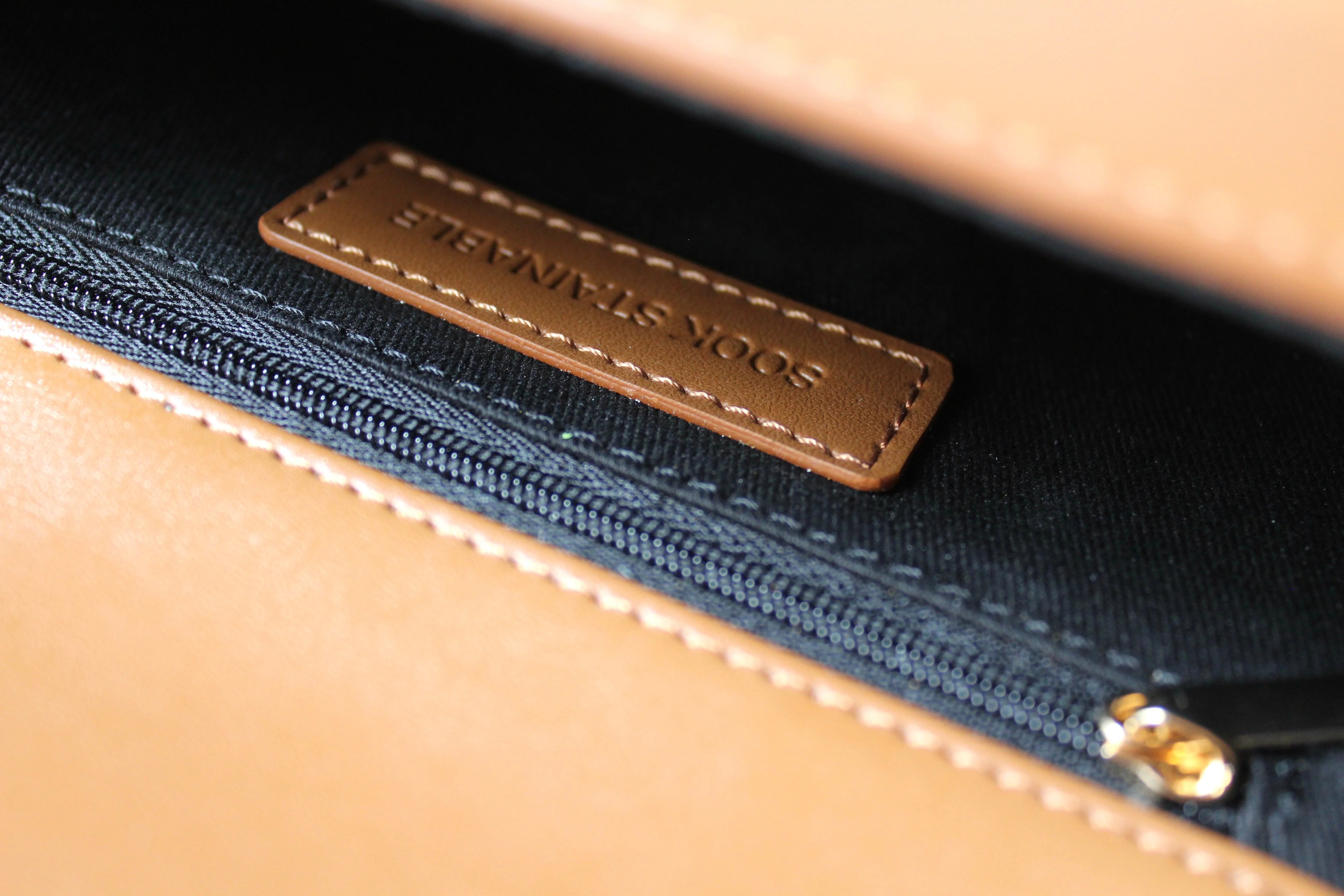 Coco - Apple Leather Saddle Bag - Brown - Image 8