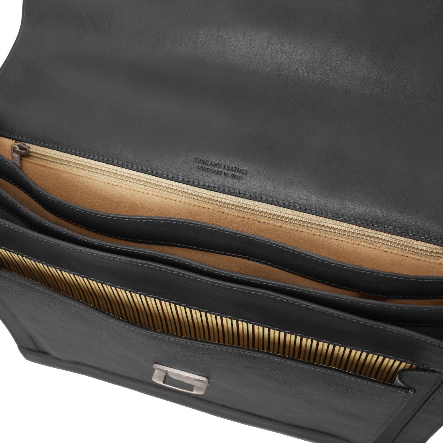 Cremona - 3 compartment matte leather briefcase | TL142448 - Image 11