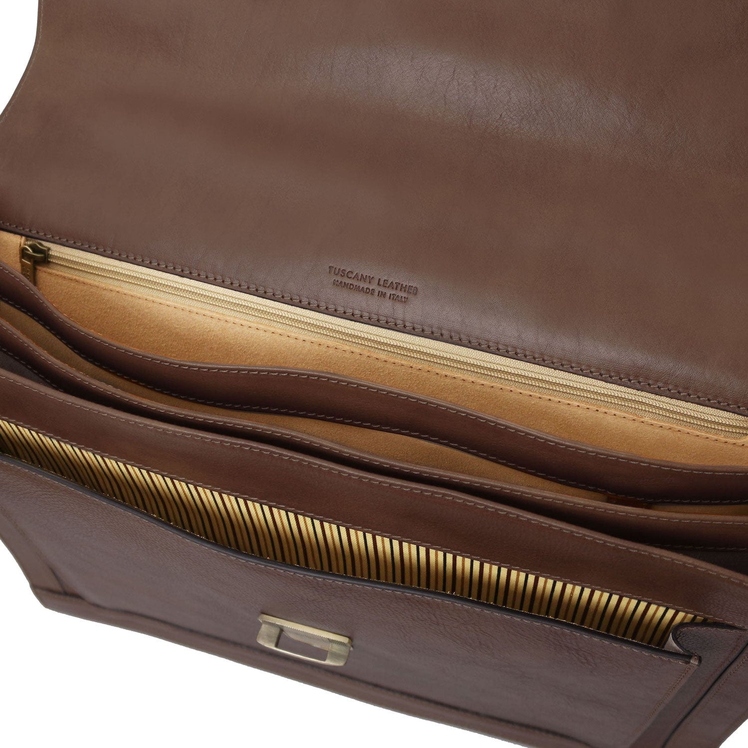 Cremona - 3 compartment matte leather briefcase | TL142448 - Image 18