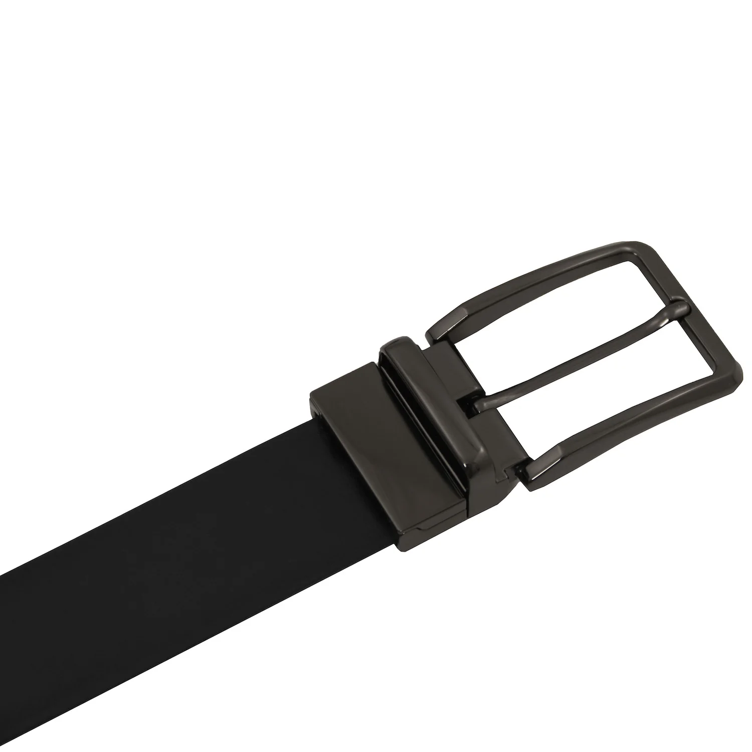 Elegant double-sided brushed leather belt 35mm | TL142540 - Image 2