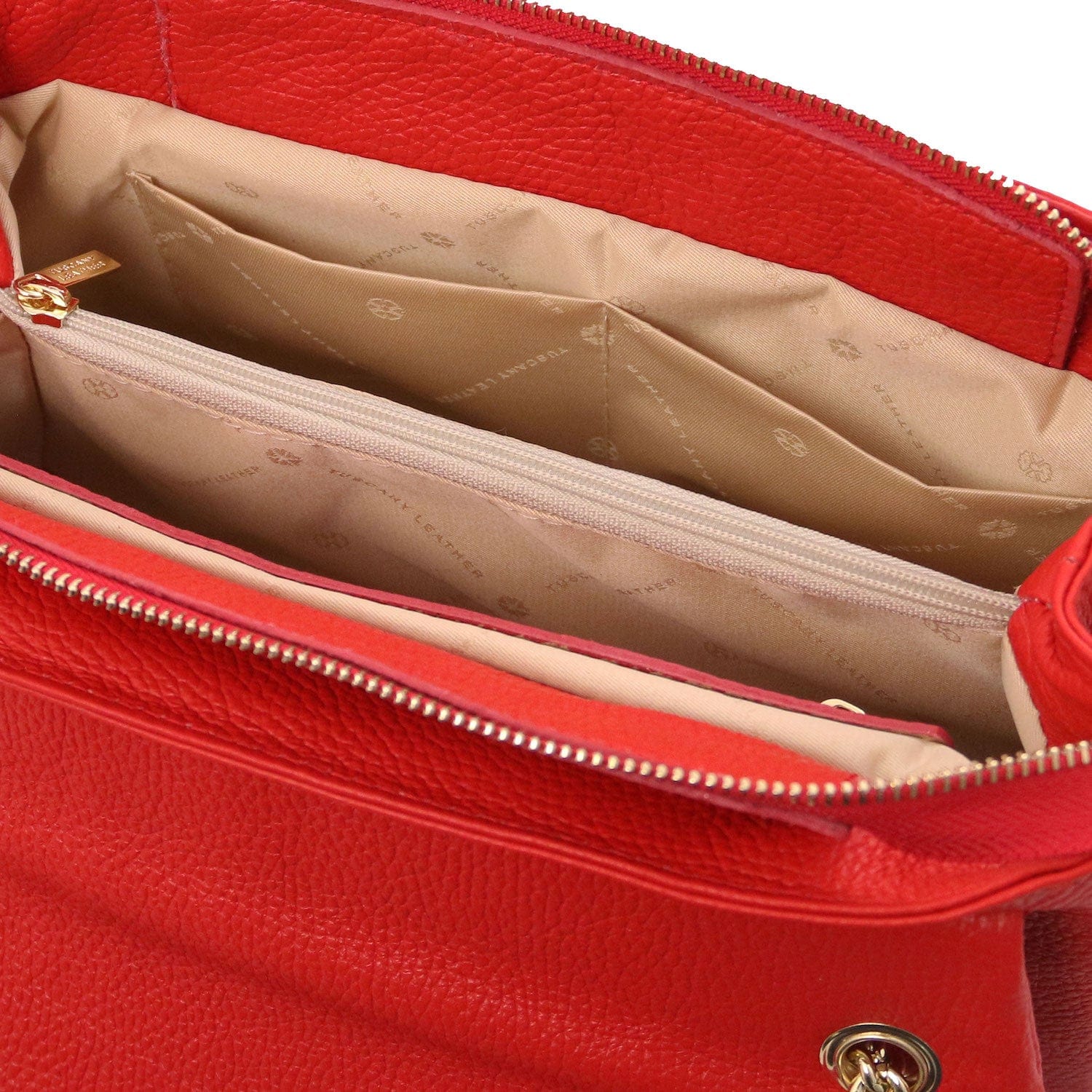 Elettra - Soft leather shoulder bag with chain strap  | TL142353 - Image 13