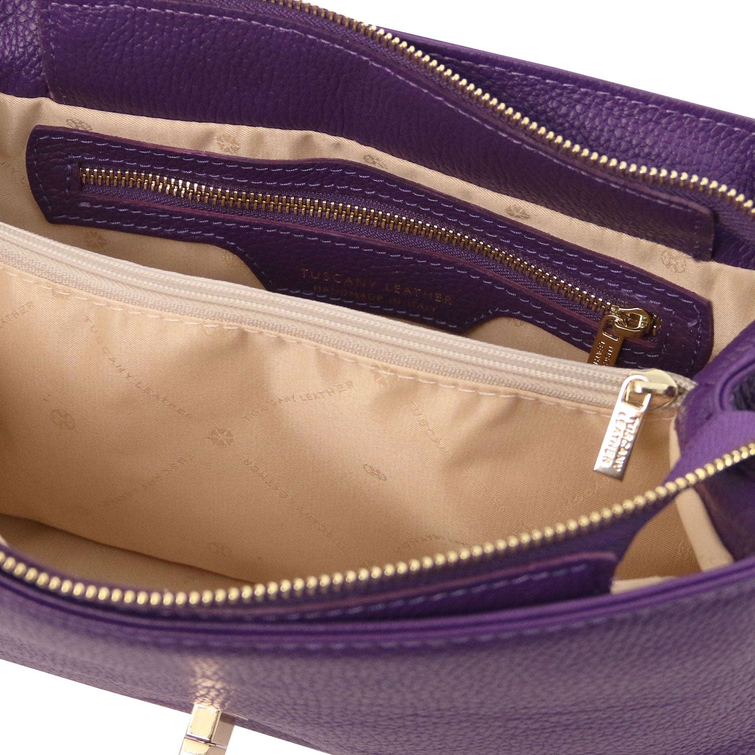 Elettra - Soft leather shoulder bag with chain strap  | TL142353 - Image 25