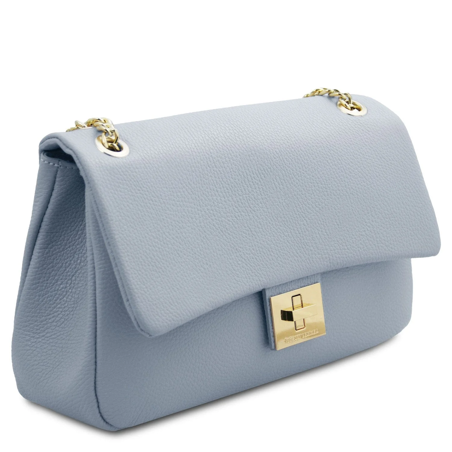 Elettra - Soft leather shoulder bag with chain strap  | TL142353 - Image 4