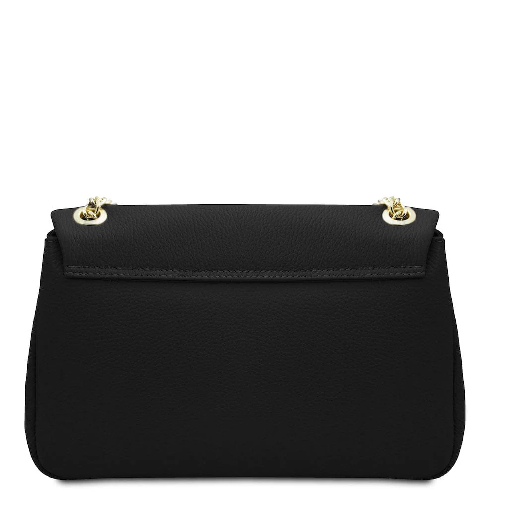 Elettra - Soft leather shoulder bag with chain strap  | TL142353 - Image 40