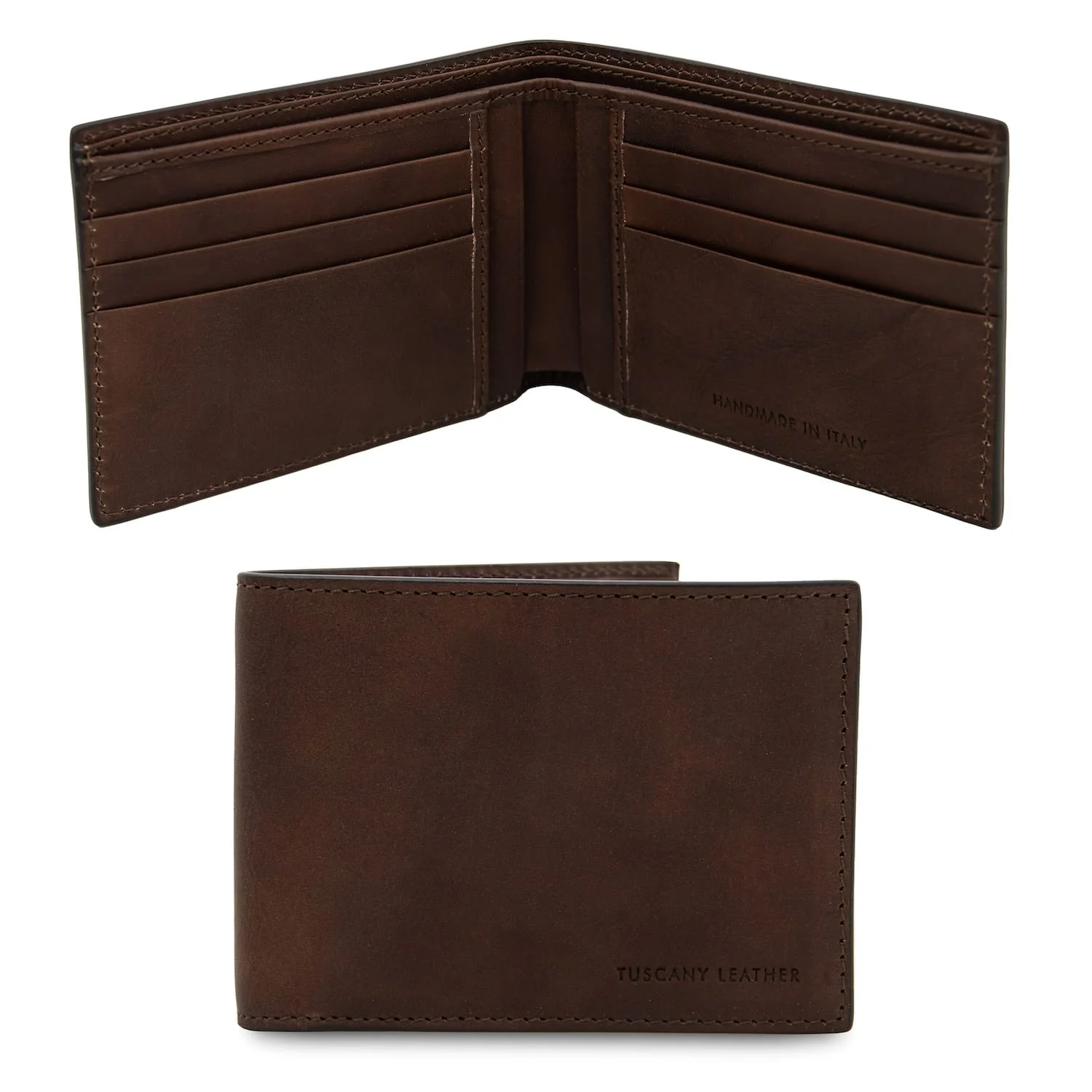 Exclusive 2 fold leather wallet for men - Matte leather | TL142553 - Image 13
