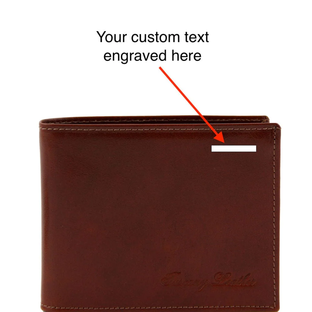 Exclusive leather 3 fold wallet for men with coin pocket | TL140763 - Image 4