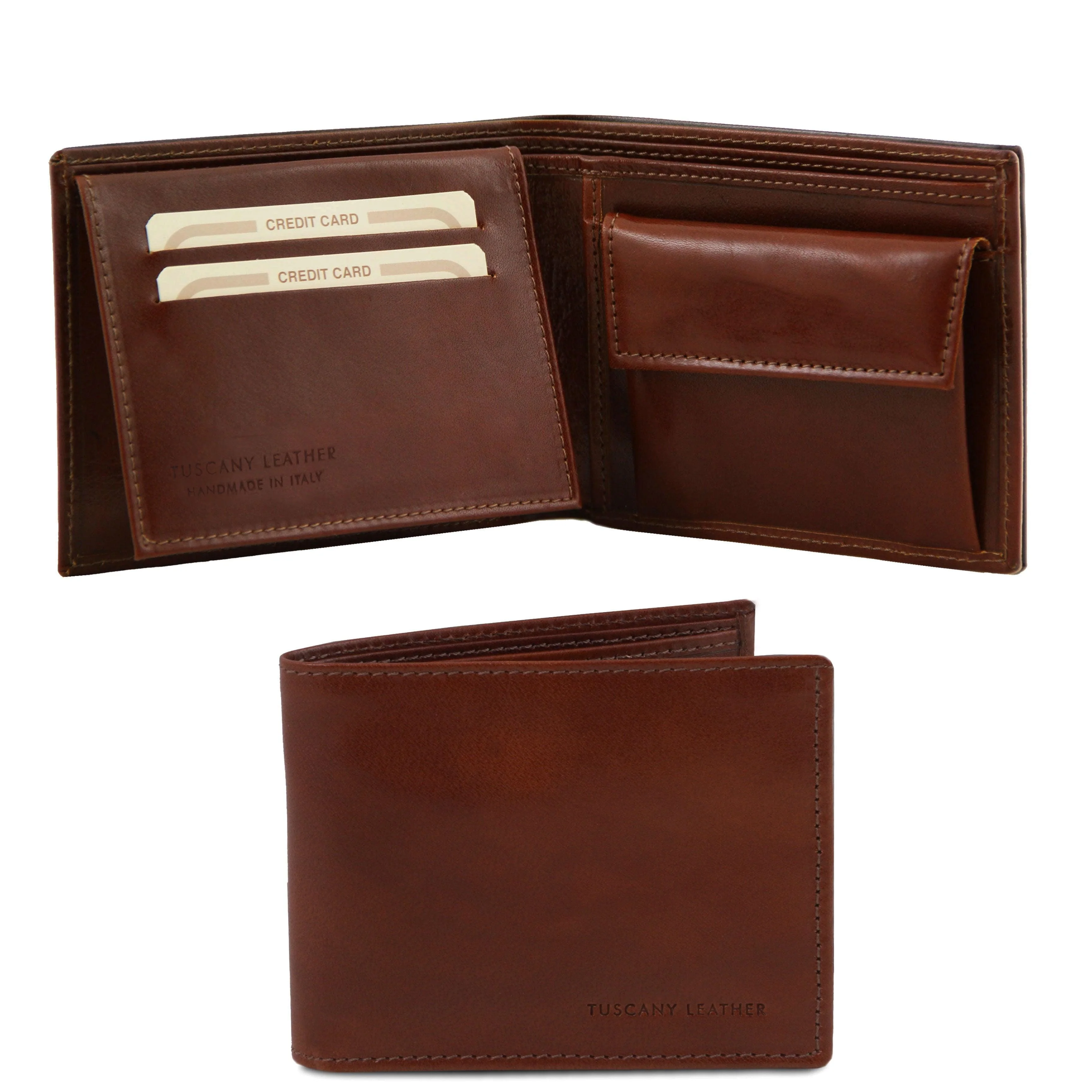 Exclusive leather 3 fold wallet for men with coin pocket | TL140763 - Image 5