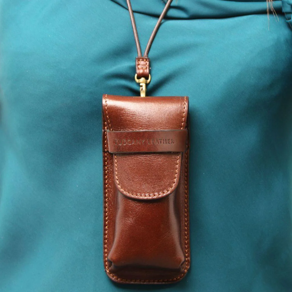 Exclusive Leather Crossbody Case for Glasses | TL141282 - Image 2