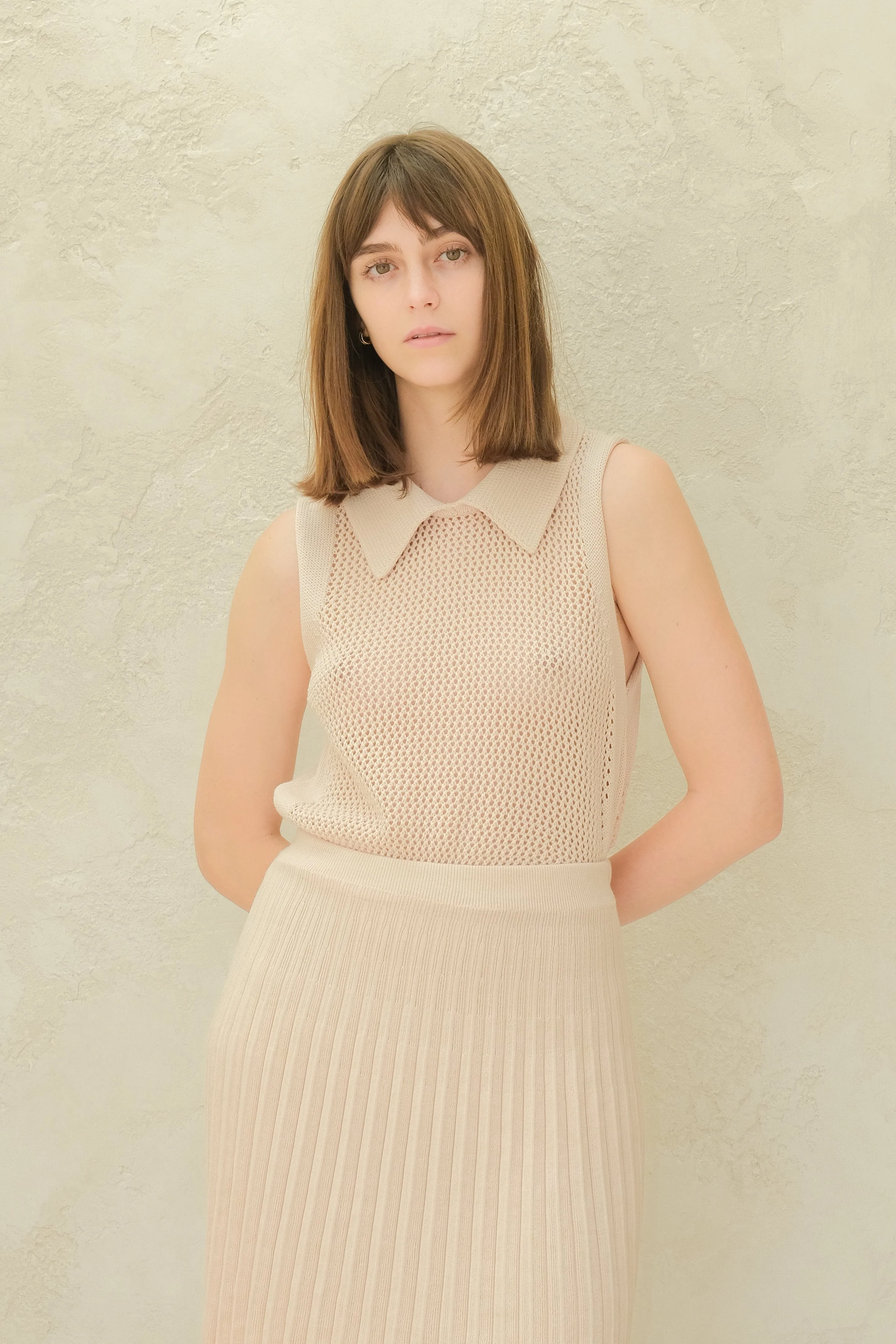 Fine Cotton Plissé Mini Skirt (3D-Knit) - Image 9