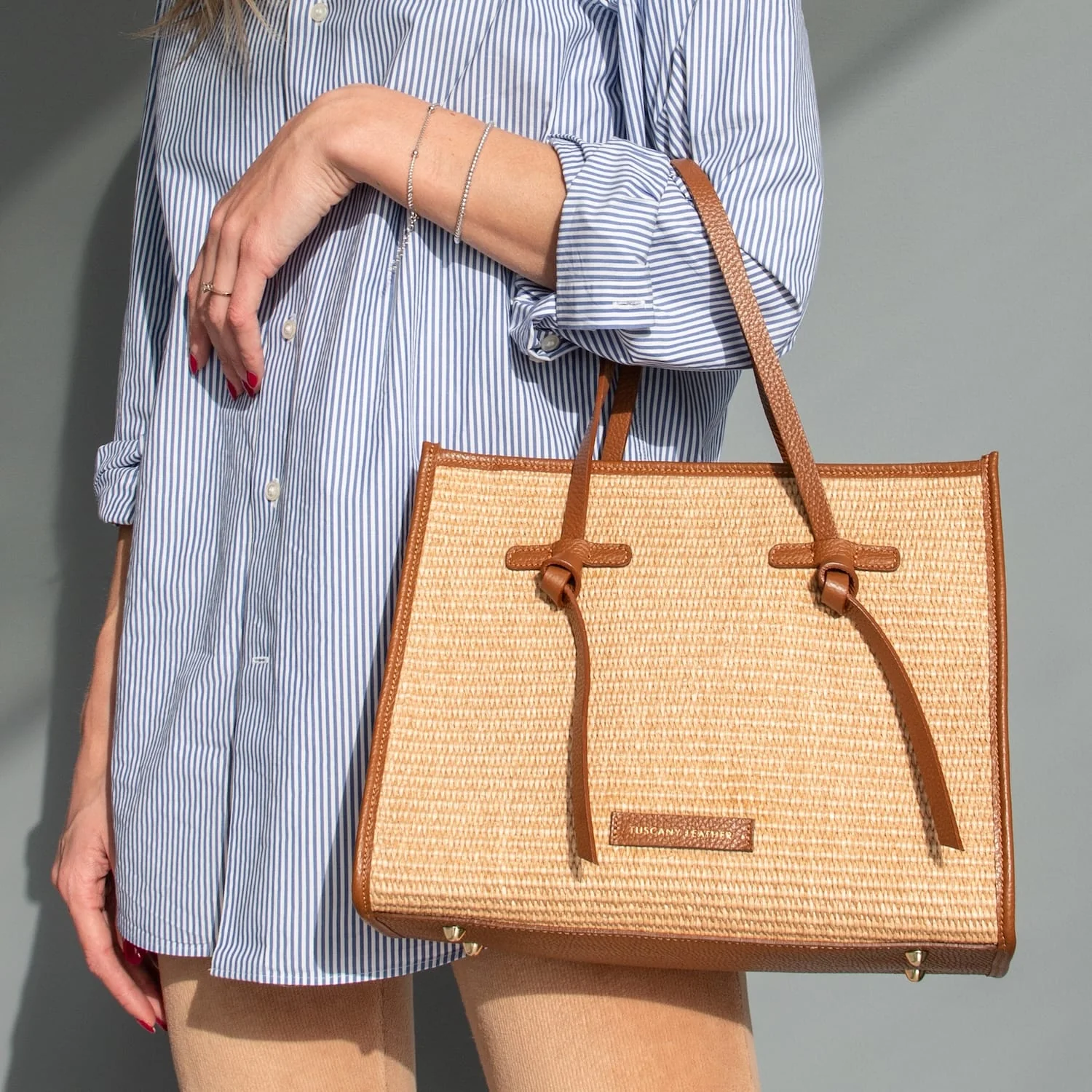 Frame - Straw effect shoulder bag | TL142566 - Image 2