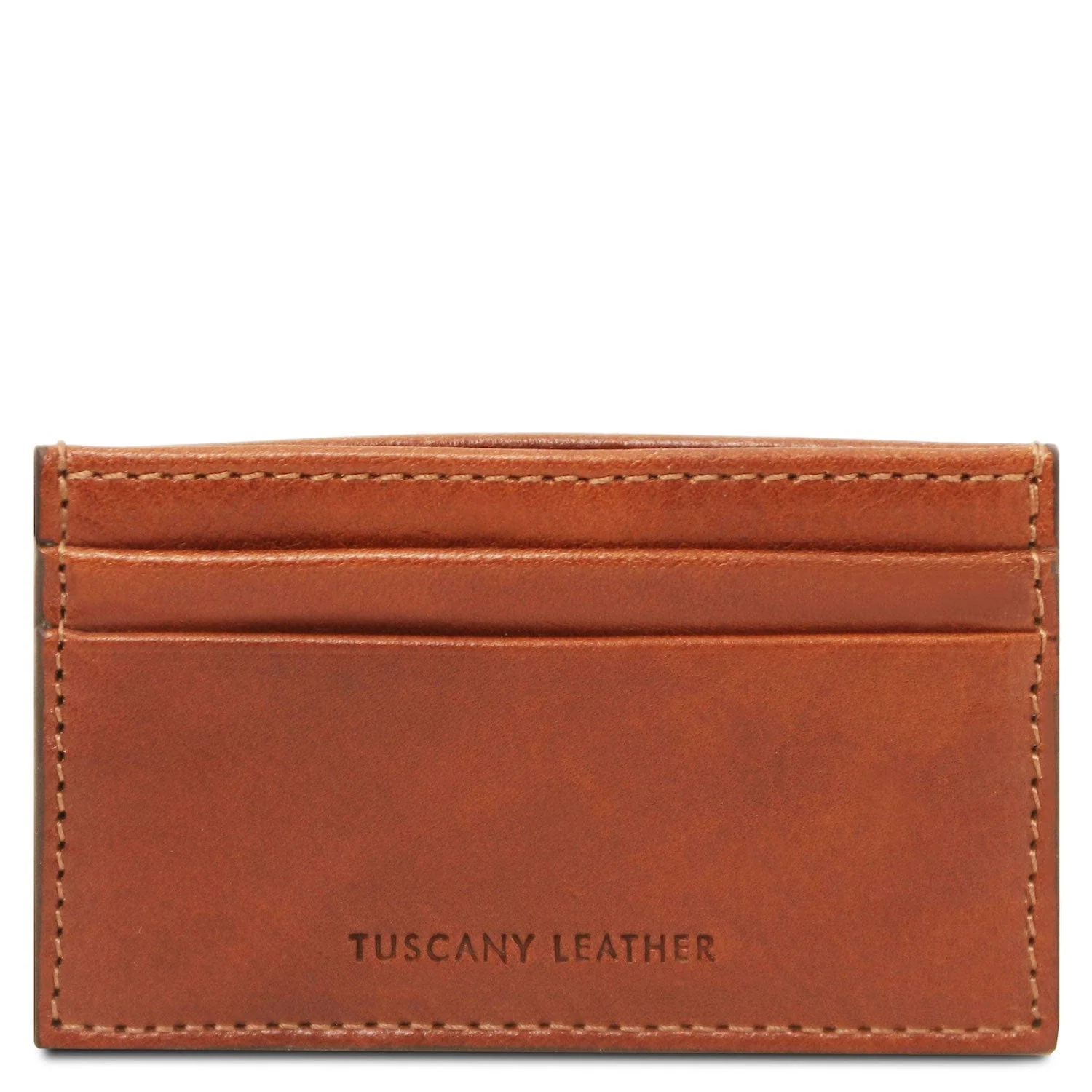Leather card holder - 4 cards in smooth, full-grain leather | TL142473 - Image 17