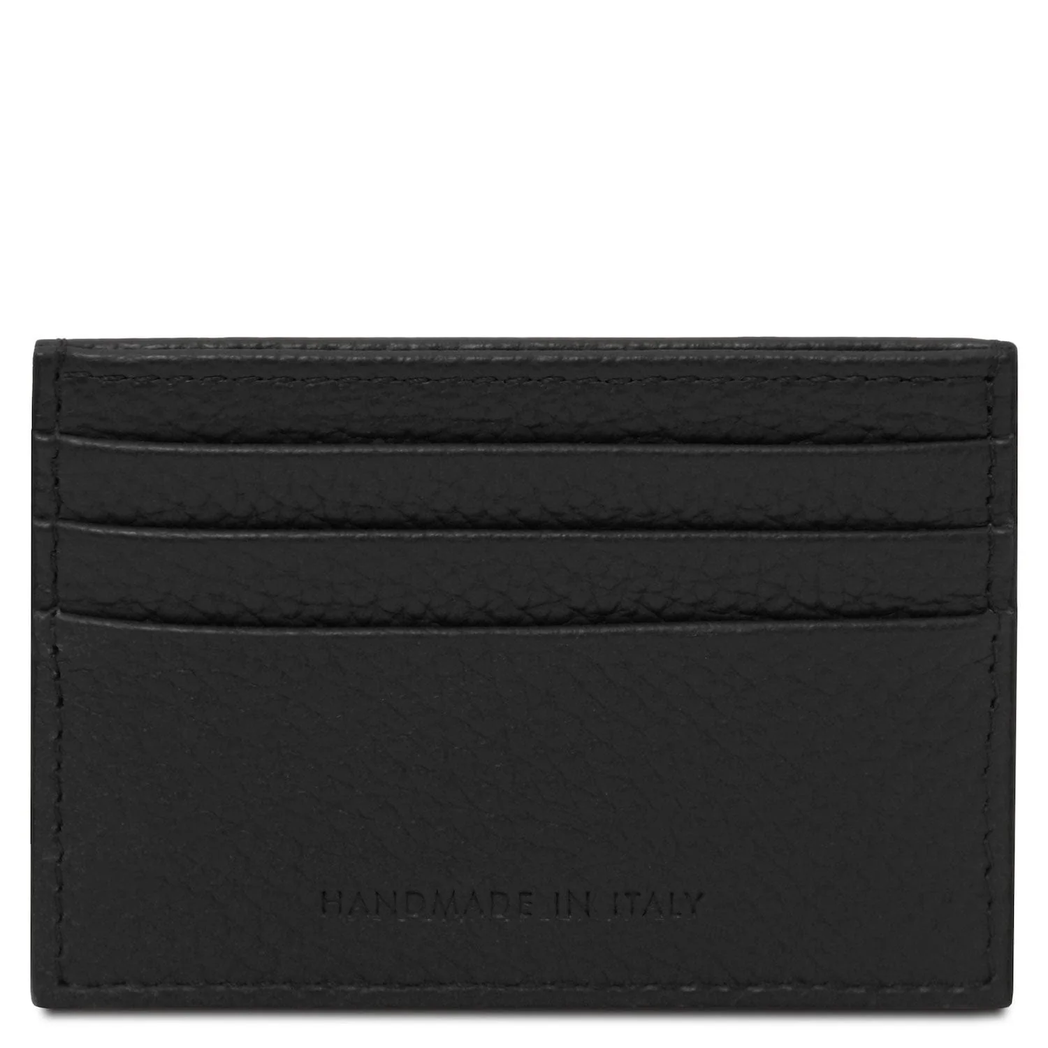 Leather card holder - 6 cards, pebbled leather | TL142472 - Image 20