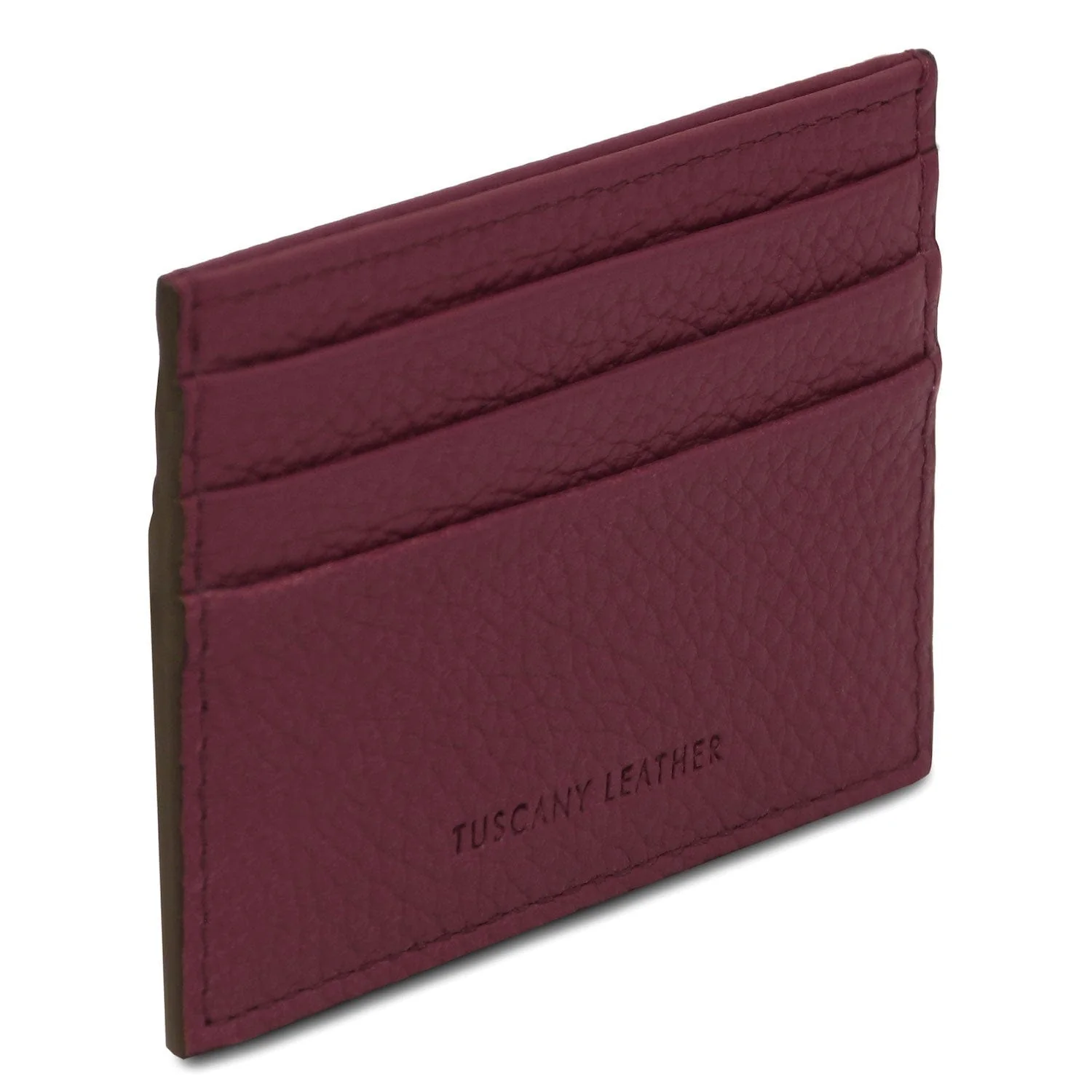 Leather card holder - 6 cards, pebbled leather | TL142472 - Image 35