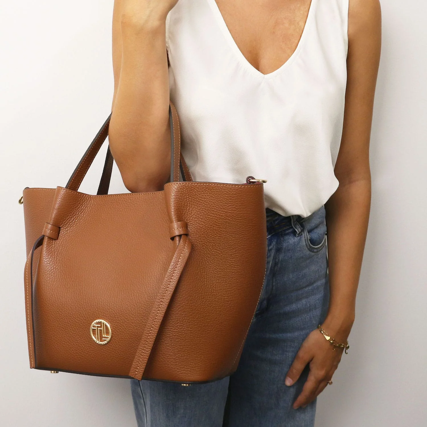 Legame - Italian leather shopping bag - Large size | TL142481 - Image 3