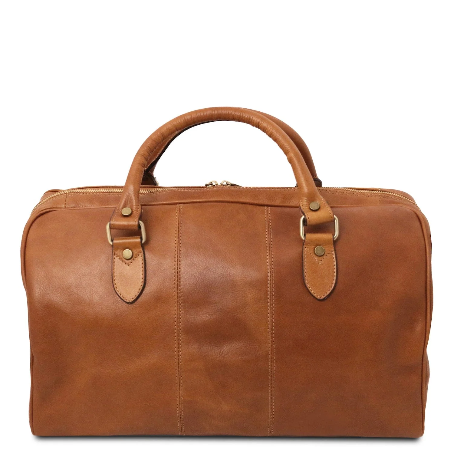 Lisbona - Travel leather duffel bag in matte leather - Small size | TL142441 - Image 3