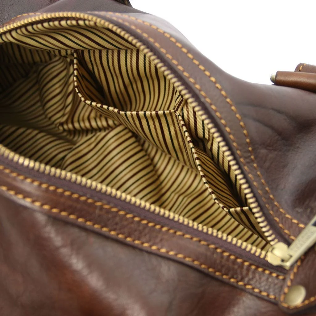 Lucrezia - Leather maxi duffle bag purse | TL141977 - Image 17