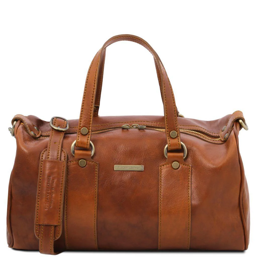Lucrezia - Leather maxi duffle bag purse | TL141977 - Image 7