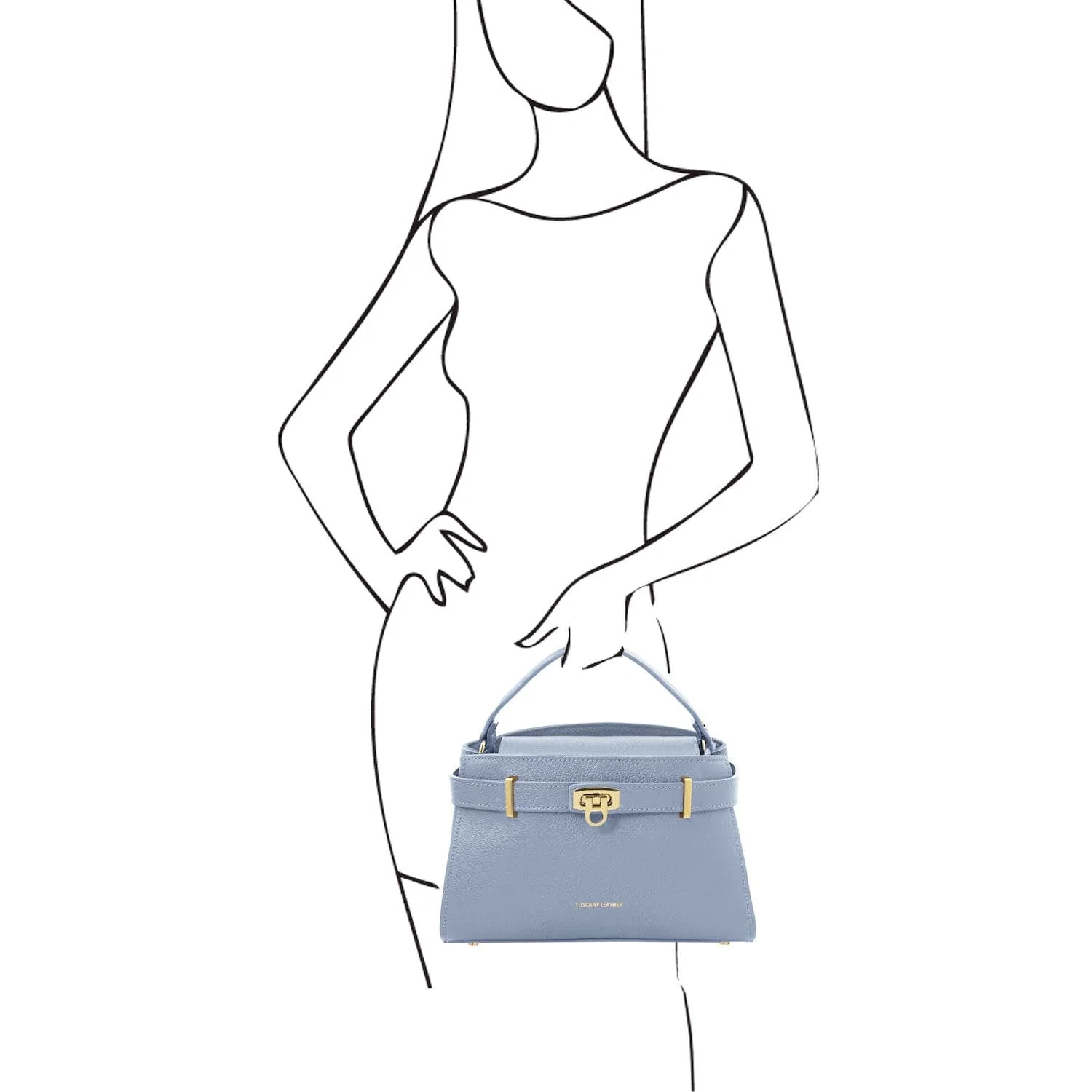 Maisy - Leather top handle bag - Medium size | TL142455 - Image 23