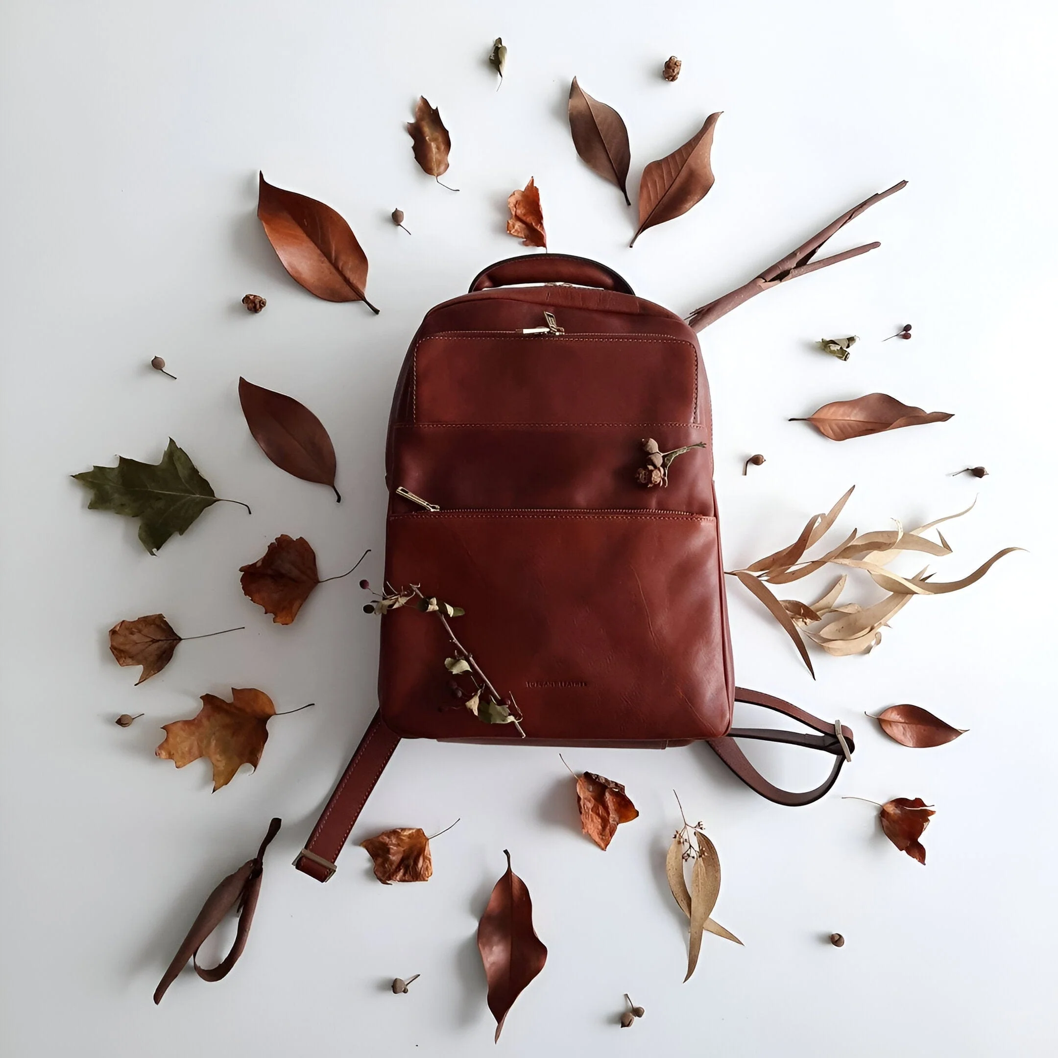 Melbourne - Italian leather laptop backpack | TL142205 - Image 3