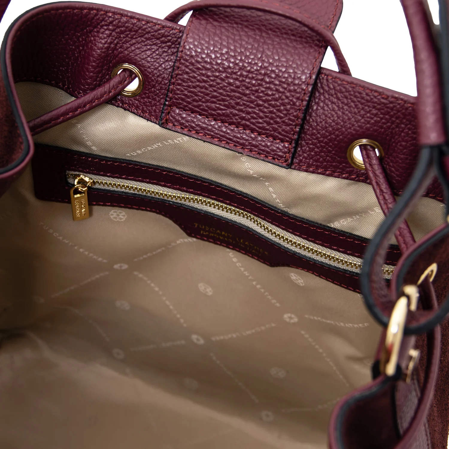 Minerva - Suede leather bucket bag | TL142476 - Image 13
