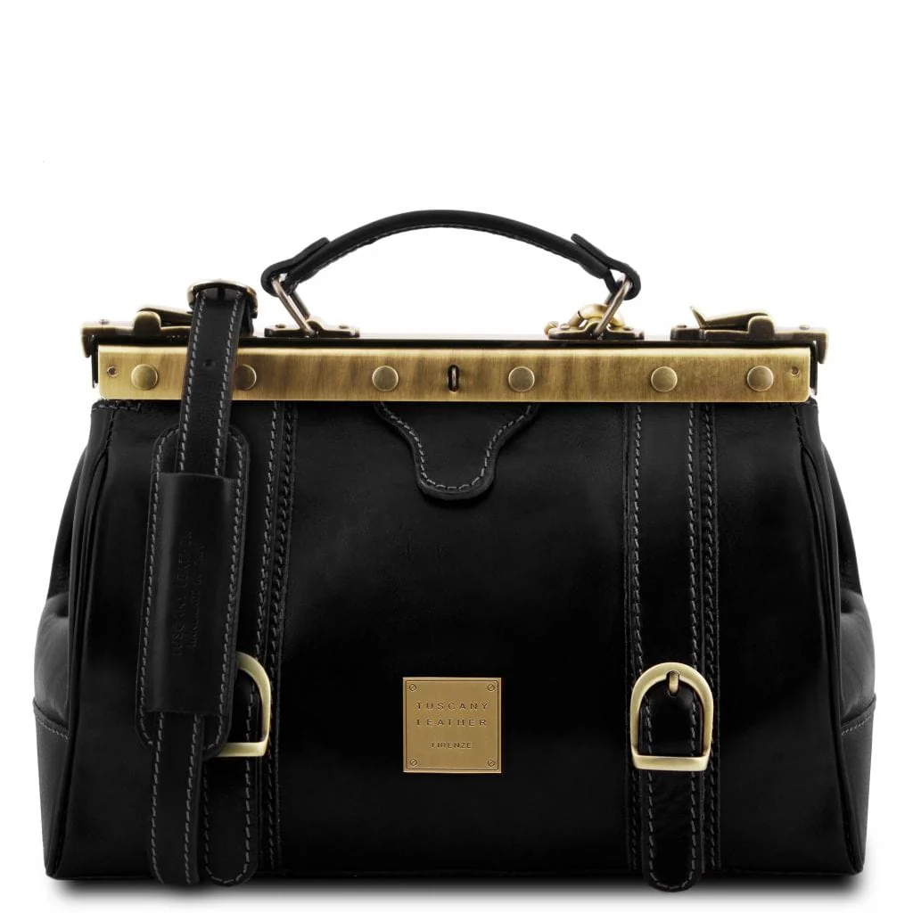 Monalisa - Doctor gladstone leather bag with front straps | TL10034 - Image 7