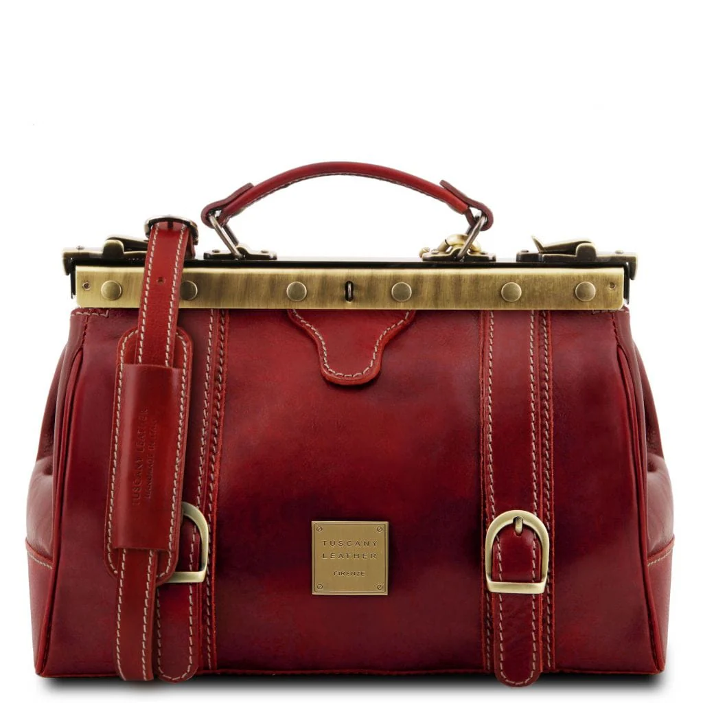 Monalisa - Doctor gladstone leather bag with front straps | TL10034 - Image 8