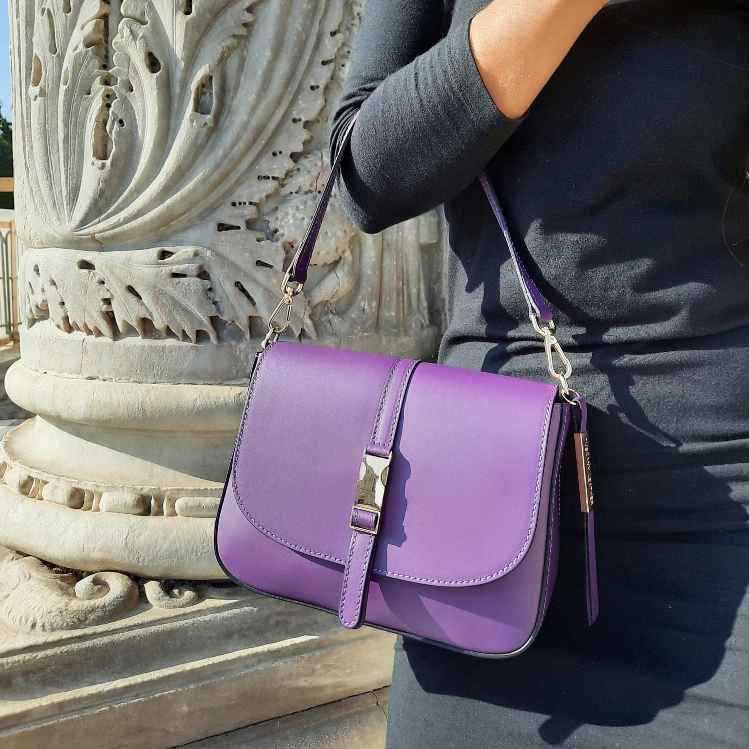 Nausica - Italian leather shoulder bag | TL141598 - Image 5