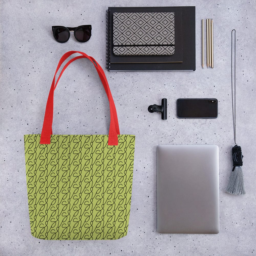 Olive Green Logo Tote Bag - Image 10