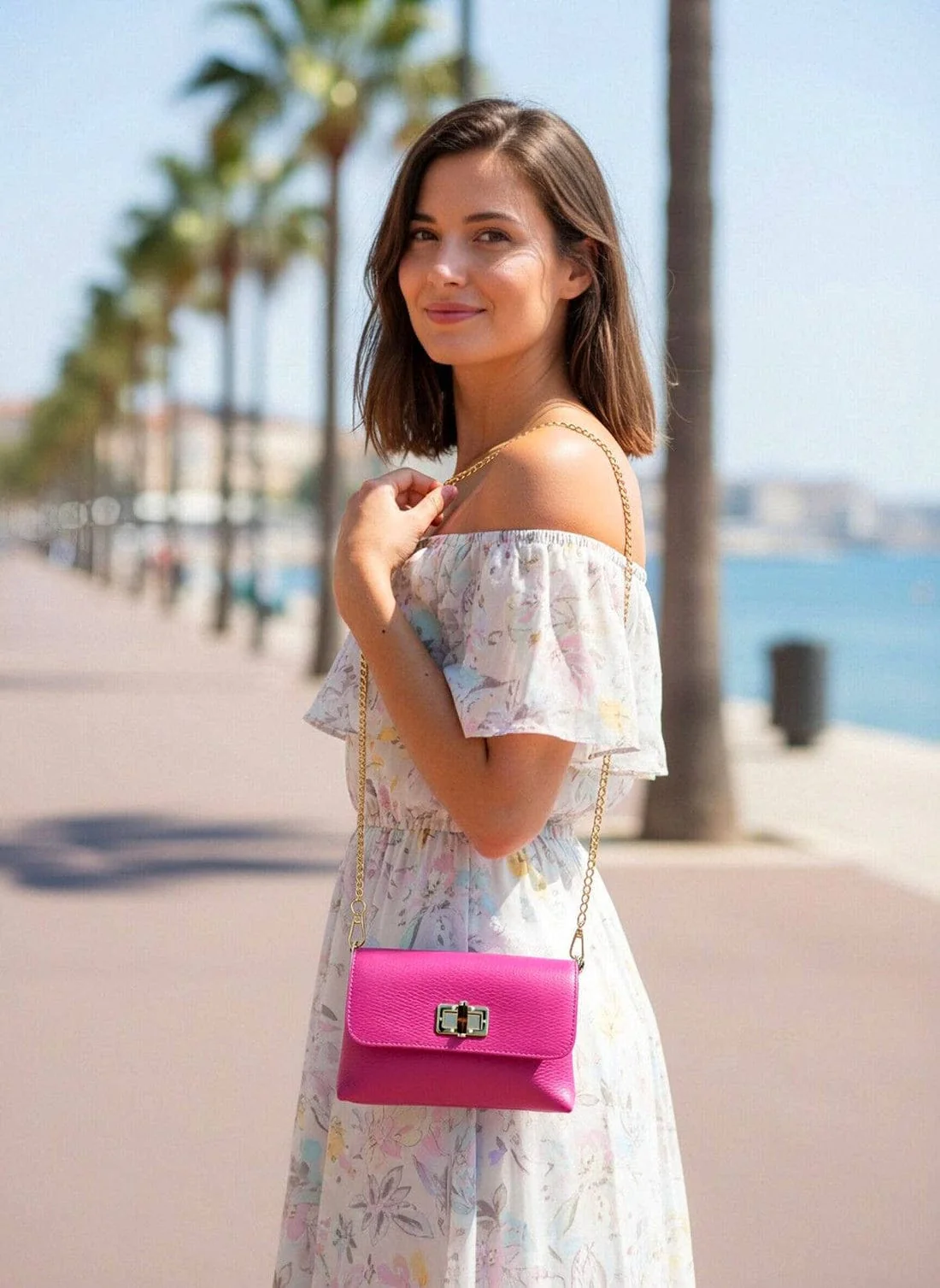 Orbetello - Leather Shoulder Bag - Image 6