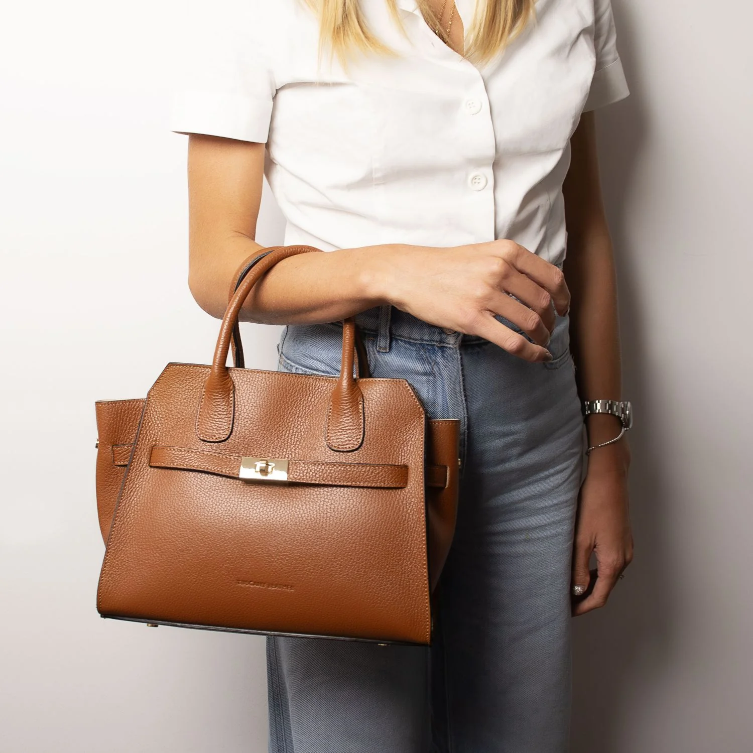 Origami - Leather tote | TL142507