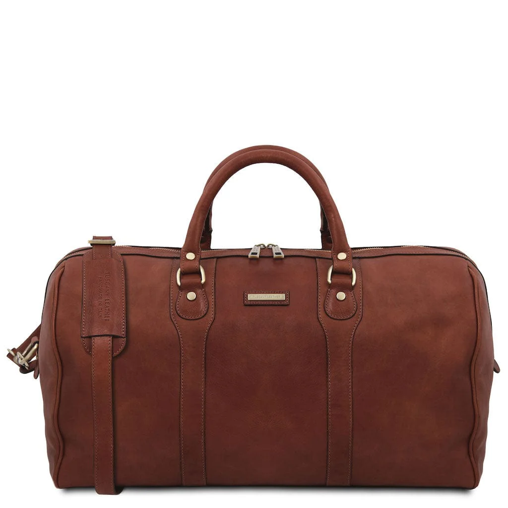Oslo - Travel leather duffel bag - Weekender bag | TL141913 - Image 26