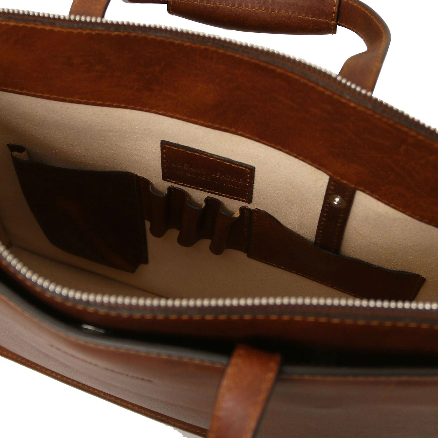Palermo - Italian leather 3-compartment briefcase for women | TL142452 - Image 18