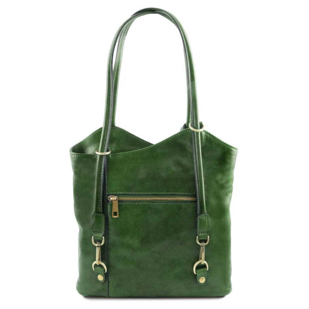 Patty - Italian leather convertible 2-in-1 backpack shoulder bag | TL141497 - Image 19