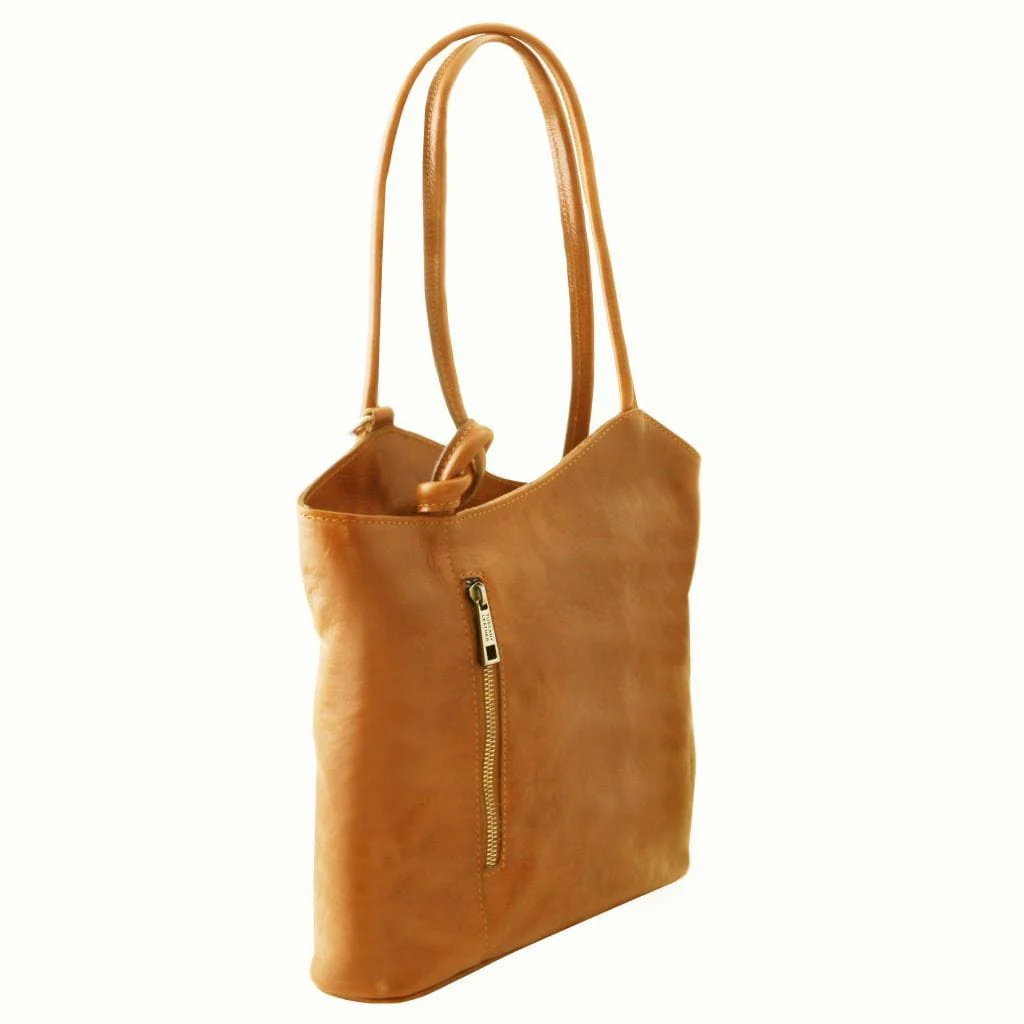 Patty - Italian leather convertible 2-in-1 backpack shoulder bag | TL141497 - Image 28