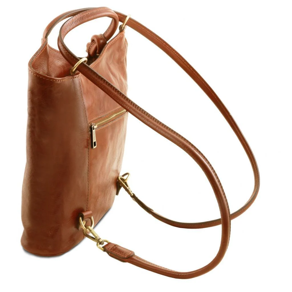 Patty - Italian leather convertible 2-in-1 backpack shoulder bag | TL141497 - Image 5