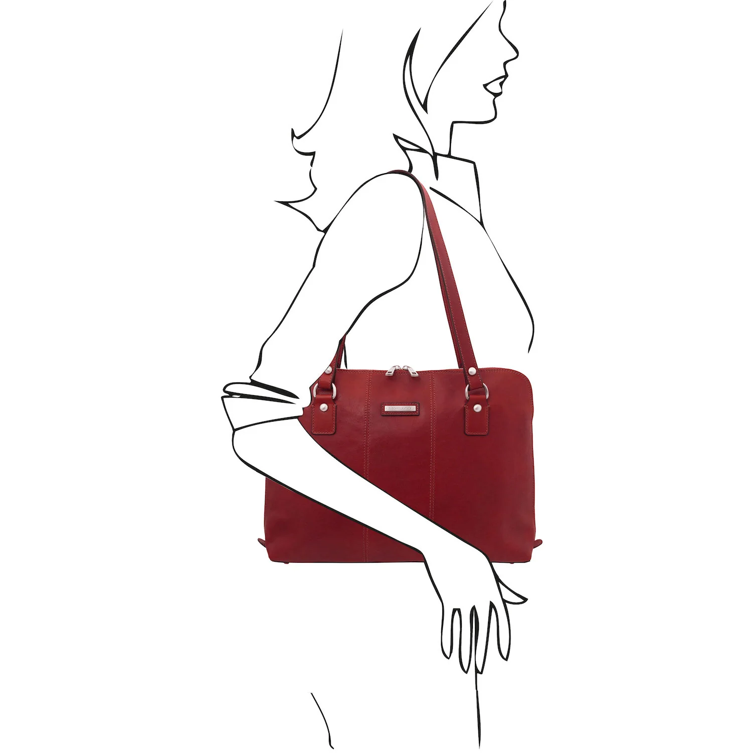 Ravenna - Exclusive Women's Leather Business Bag in Matte Leather | TL142426 - Image 26
