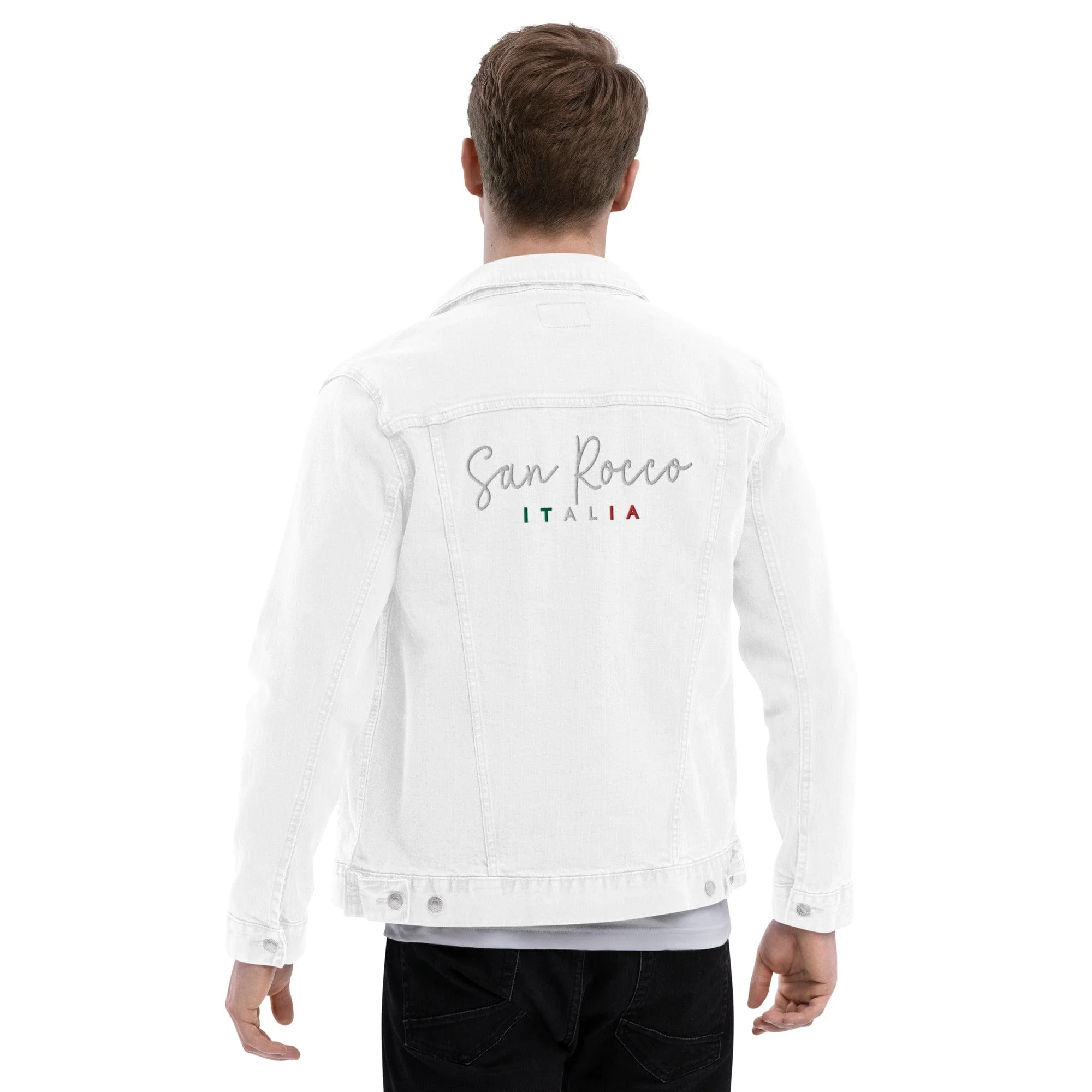 San Rocco Italia embroidered denim jacket - unisex - Image 22