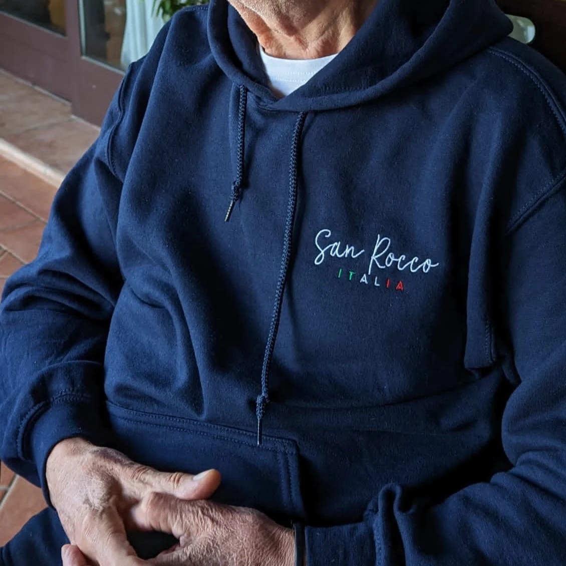 San Rocco Italia Embroidered Logo Unisex Hoodie - Image 14