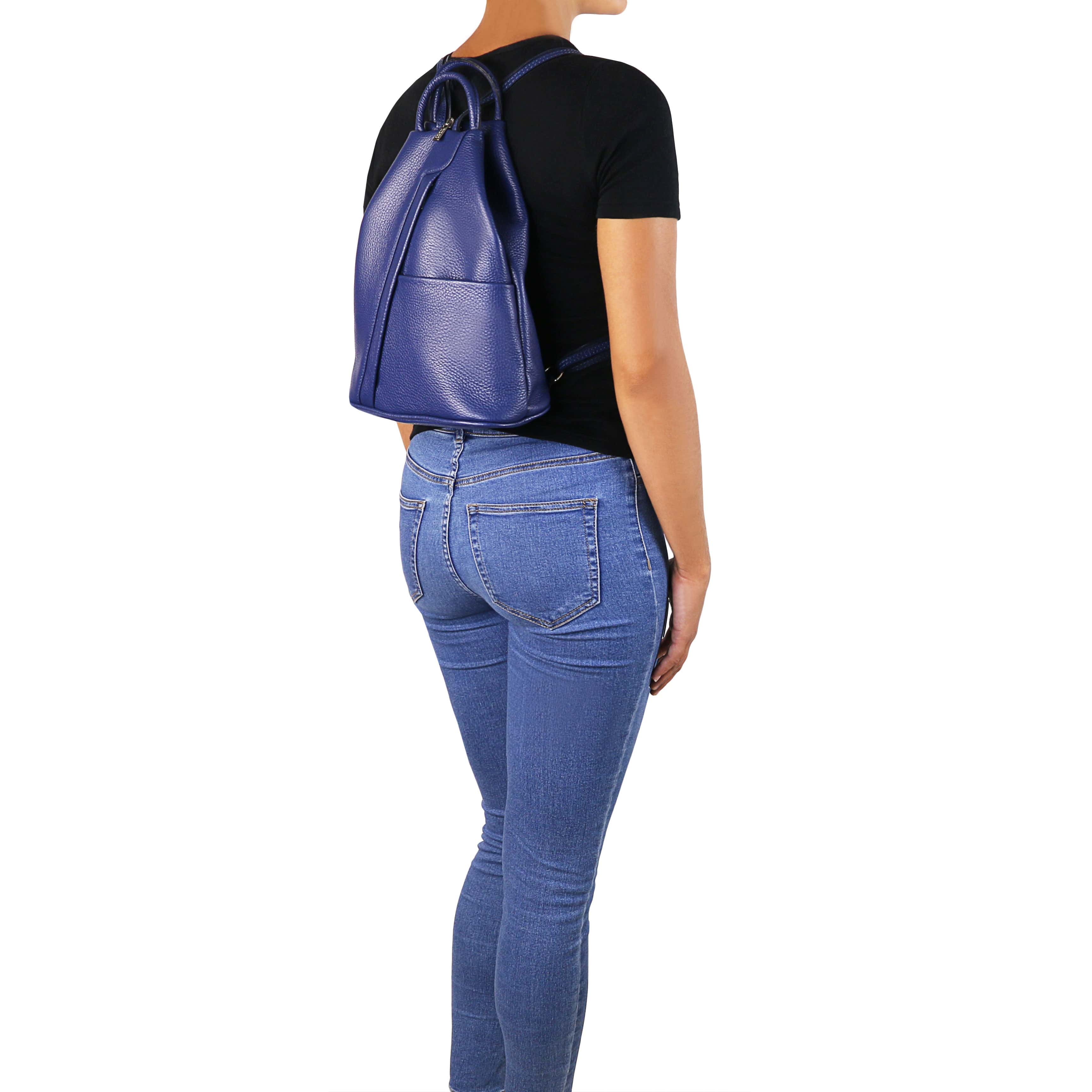 Shanghai - Italian leather backpack - pebbled leather | TL141881 - Image 48