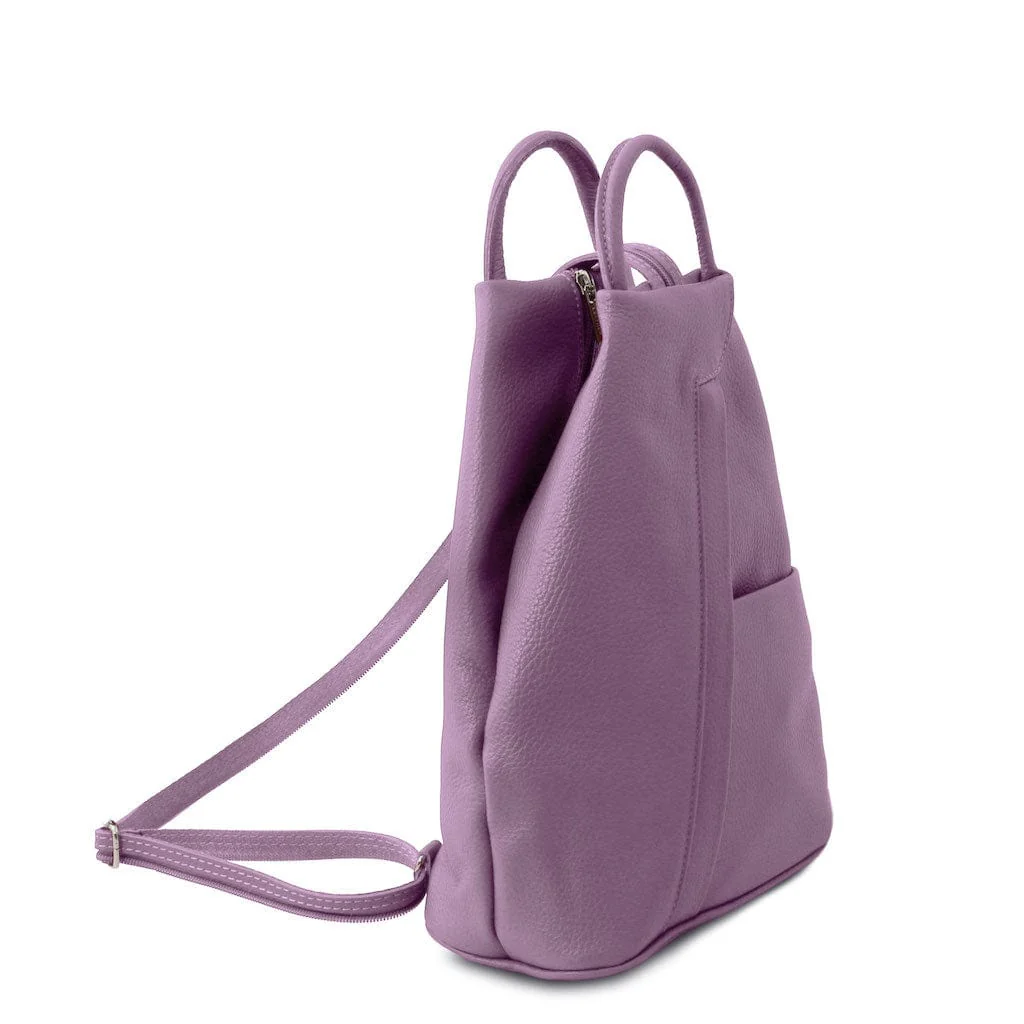 Shanghai - Italian leather backpack - pebbled leather | TL141881 - Image 60
