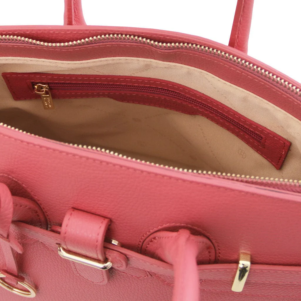 TL Bag - Leather handbag with golden hardware | TL141529 - Image 73