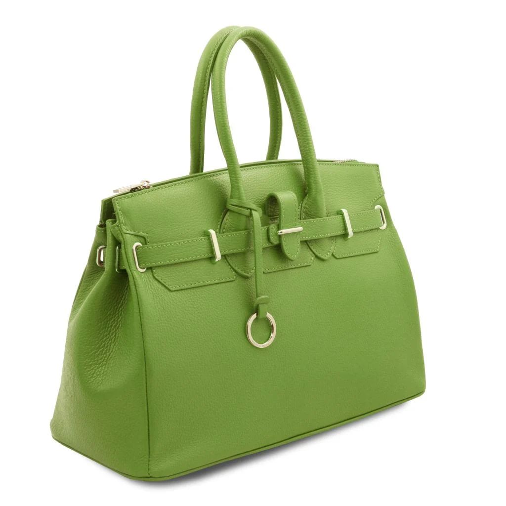 TL Bag - Leather handbag with golden hardware | TL141529 - Image 77